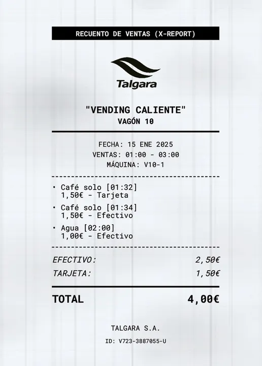 Ticket de evidencia